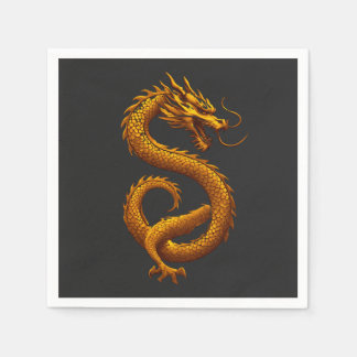 Golden Dragon Napkins