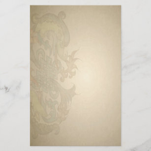 Golden Dragon Parchment Stationery