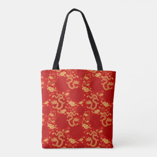 Golden dragon pattern - Chinese Lunar year 2024 Tote Bag