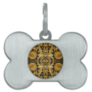 golden dragon pet tag