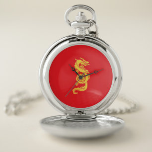 Golden Dragon Pocket Watch