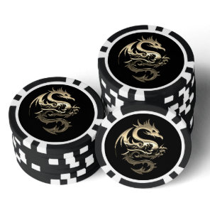 Golden Dragon Poker Chip