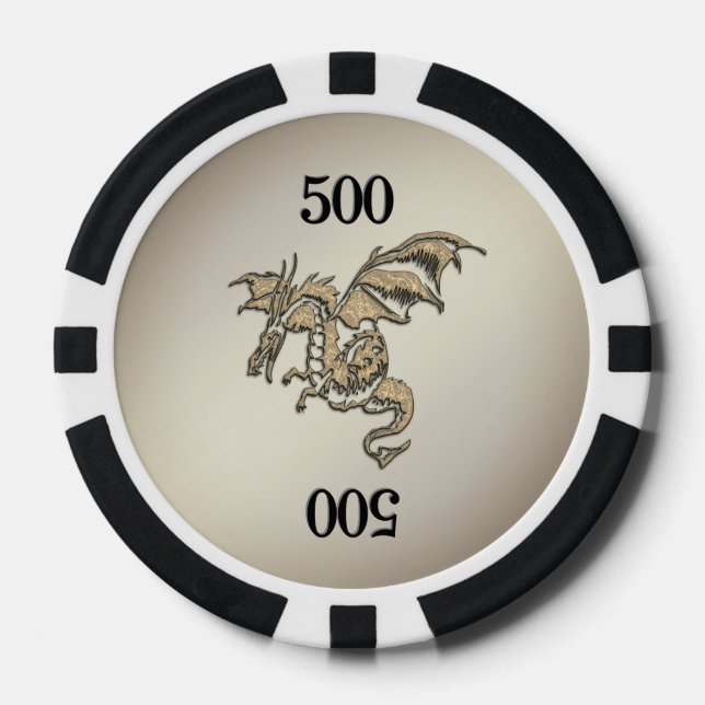 Golden Dragon Poker Chips (Front)