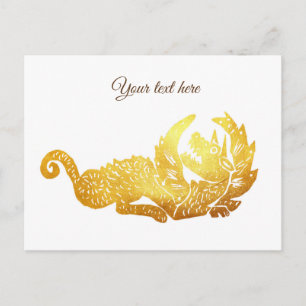 Golden Dragon Postcard