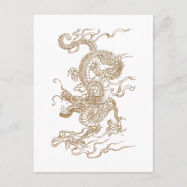 Golden Dragon Postcard (Front)
