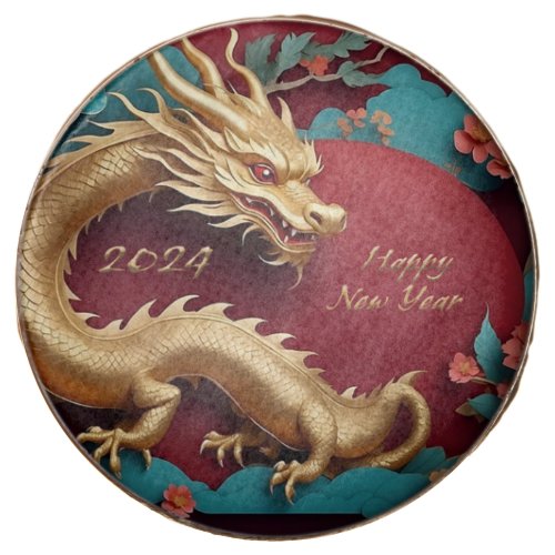 Golden Dragon Spectacle Chinese New Year Chocolate Covered Oreo