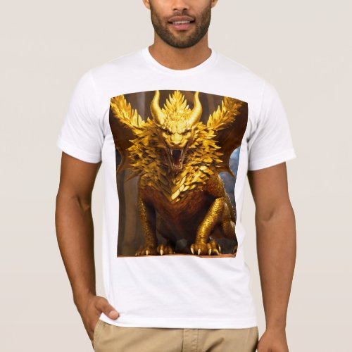 Golden dragon  T_Shirt