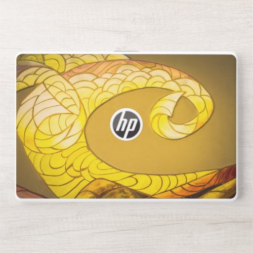 Golden Dragon Tail HP Laptop Skin