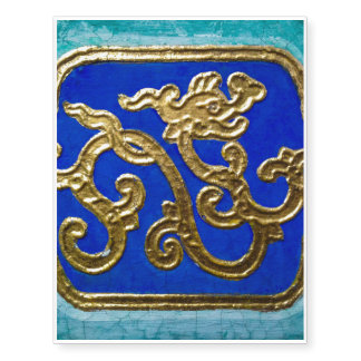 Golden Dragon Temporary Tattoos