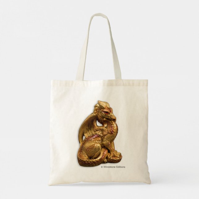  Golden Dragon Tote Bag (Back)