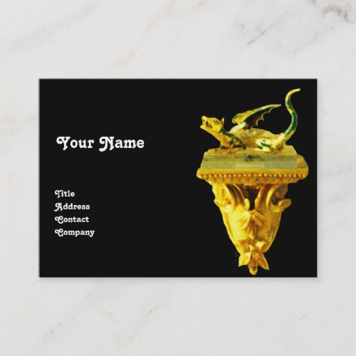 GOLDEN DRAGON yellow black green Business Card