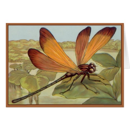 Golden Dragonfly Cards (Front Horizontal)