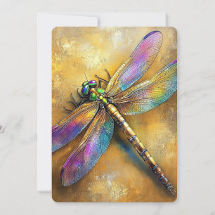 Golden Dragonfly Invitation