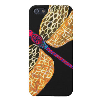 Golden Dragonfly Cover For iPhone SE/5/5s