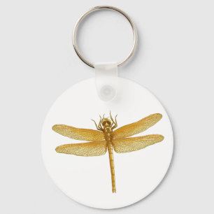 Golden Dragonfly Keychain