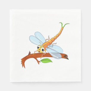 golden dragonfly napkins