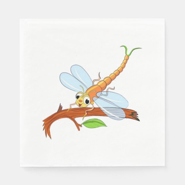 golden dragonfly napkins (Front)