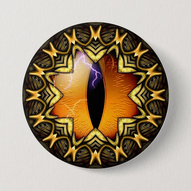 Golden Dragon's Eye Button (Front)