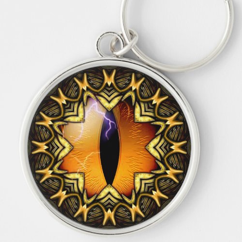 Golden Dragons Eye Keychain