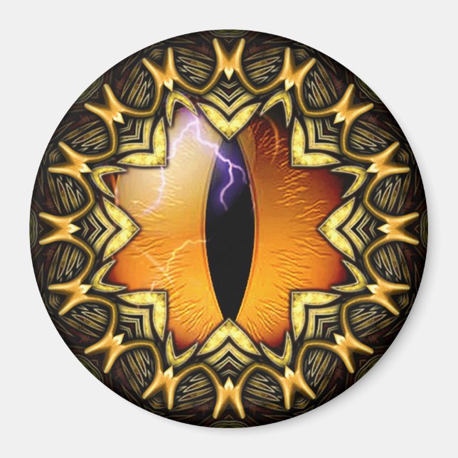 Golden Dragon's Eye Magnet (Front)