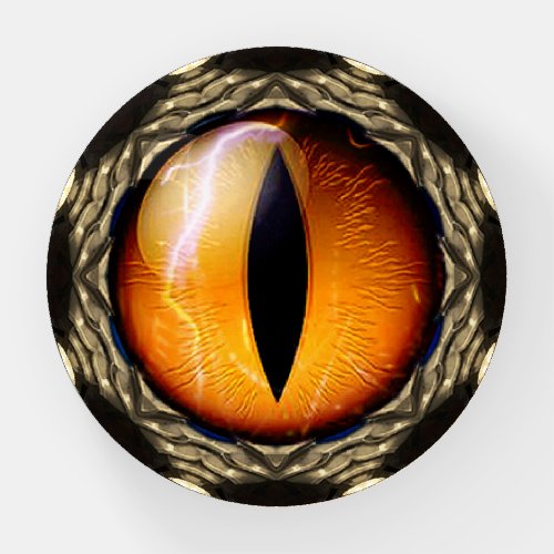 Golden Dragons Eye Paperweight