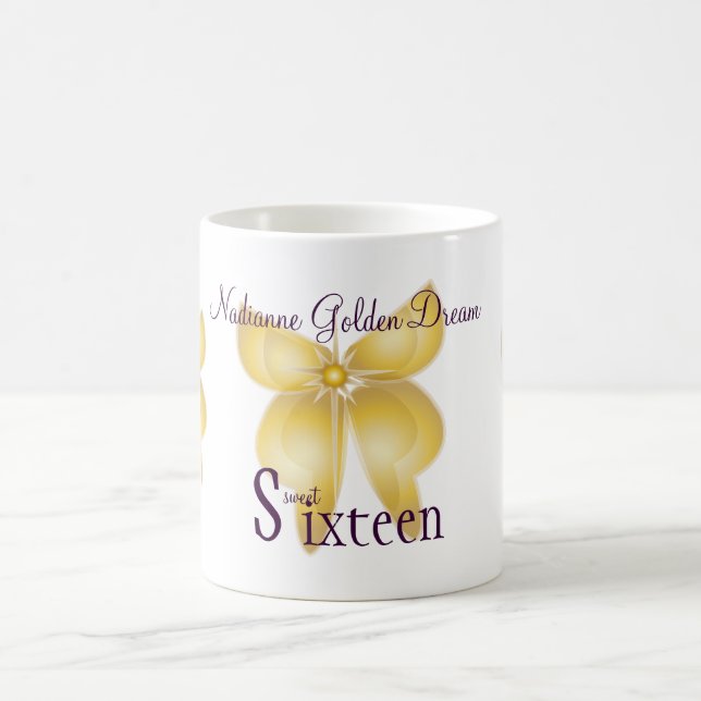 Golden Dream Sweet Sixteen Mug-Cust. Coffee Mug (Center)