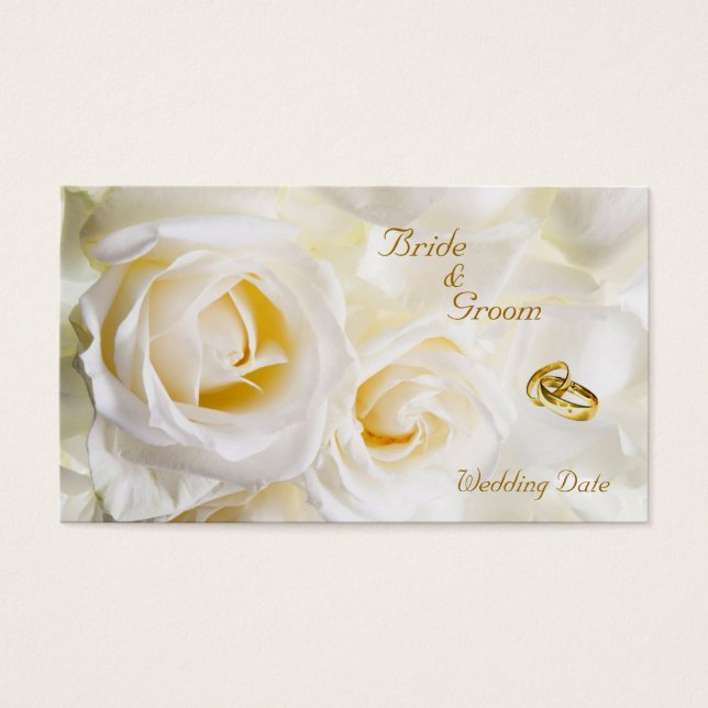 Golden Dream Wedding Favor Tag (Front)