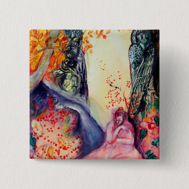 GOLDEN DREAM / Yoga Meditation Zen Garden Button (Front)