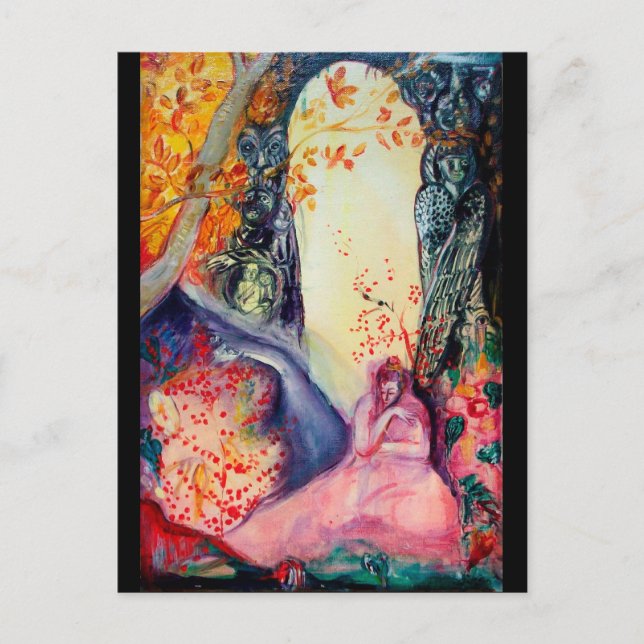 GOLDEN DREAM / Yoga Meditation Zen Garden Postcard (Front)