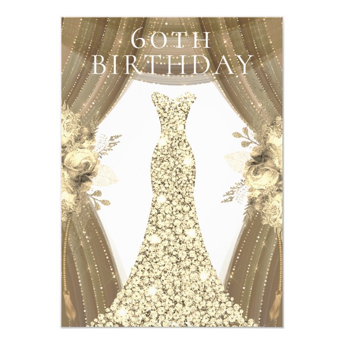 60th birthday gown