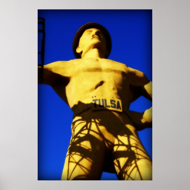 Golden Driller, Color. Photo by Derrick W. Black Poster (Front)