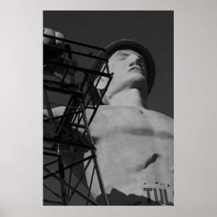 Golden Driller Statue, Tulsa, Oklahoma. 2009 Poster