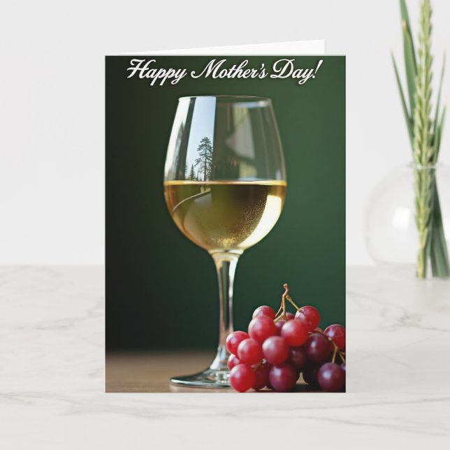 Golden Drink Mothers Day Card (Front)