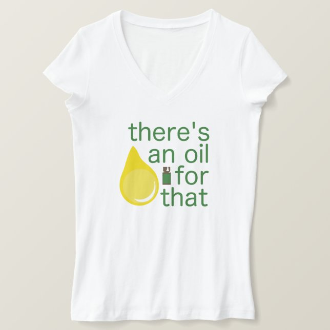 Golden Drops of Essential Oil T-Shirt (Design Front)