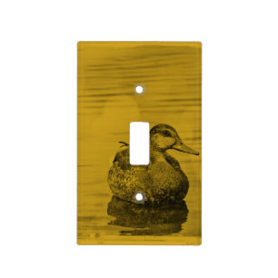 Golden Duck Art Light Switch Cover