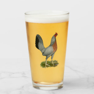 Golden Duckwing Hen Glass