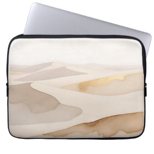 Golden Dunes Abstract Serenity Laptop Sleeve