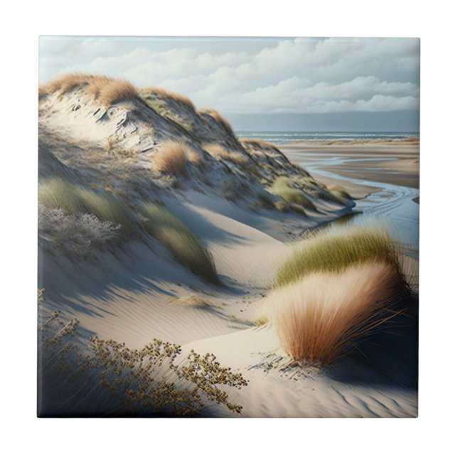 Golden Dunes Ceramic Tile (Front)