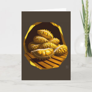 Golden Durian Greeting Card