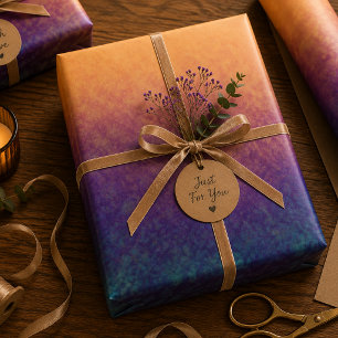 Golden Dusk Reverie Wrapping Paper Sheets