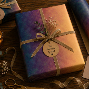Golden Dusk Reverie Wrapping Paper Sheets