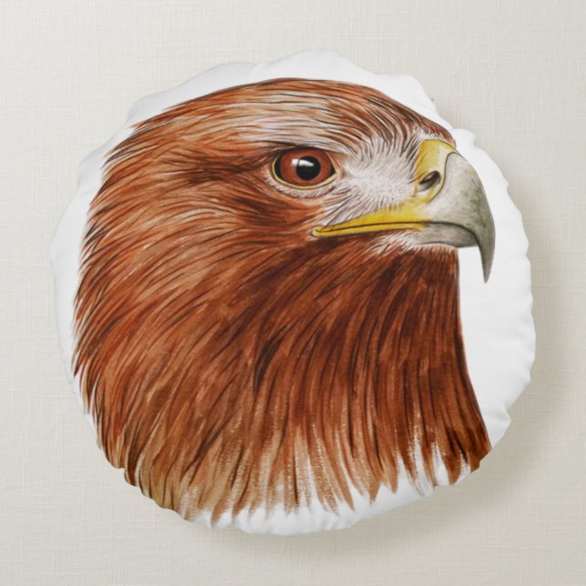 Golden Eagle 2011 Round Pillow (Back)