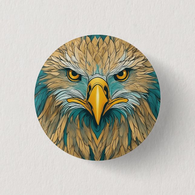 Golden Eagle Artwork Button (Front)
