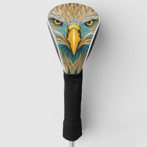 Golden Eagle Artwork Golf Head Cover