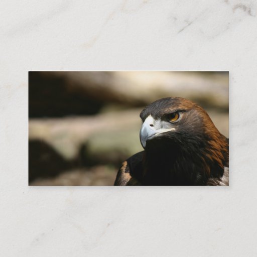 Customizable Golden Eagle business card