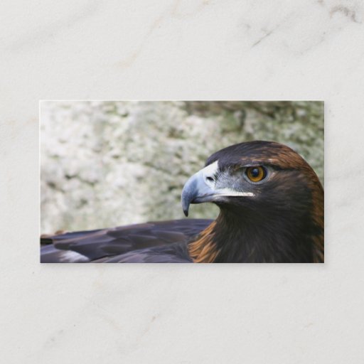 Customizable Golden eagle business card