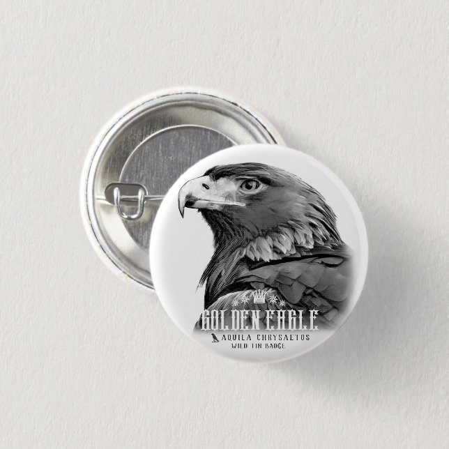 Golden Eagle Button (Front & Back)