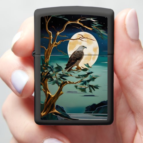 Golden Eagle by Moonlit River Zippo Lighter