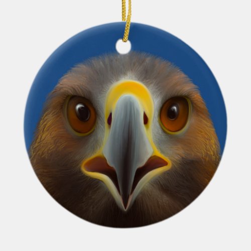 Golden Eagle Ceramic Ornament