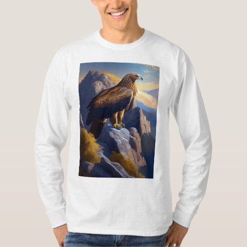 Golden Eagle Cliff Perch T_Shirt